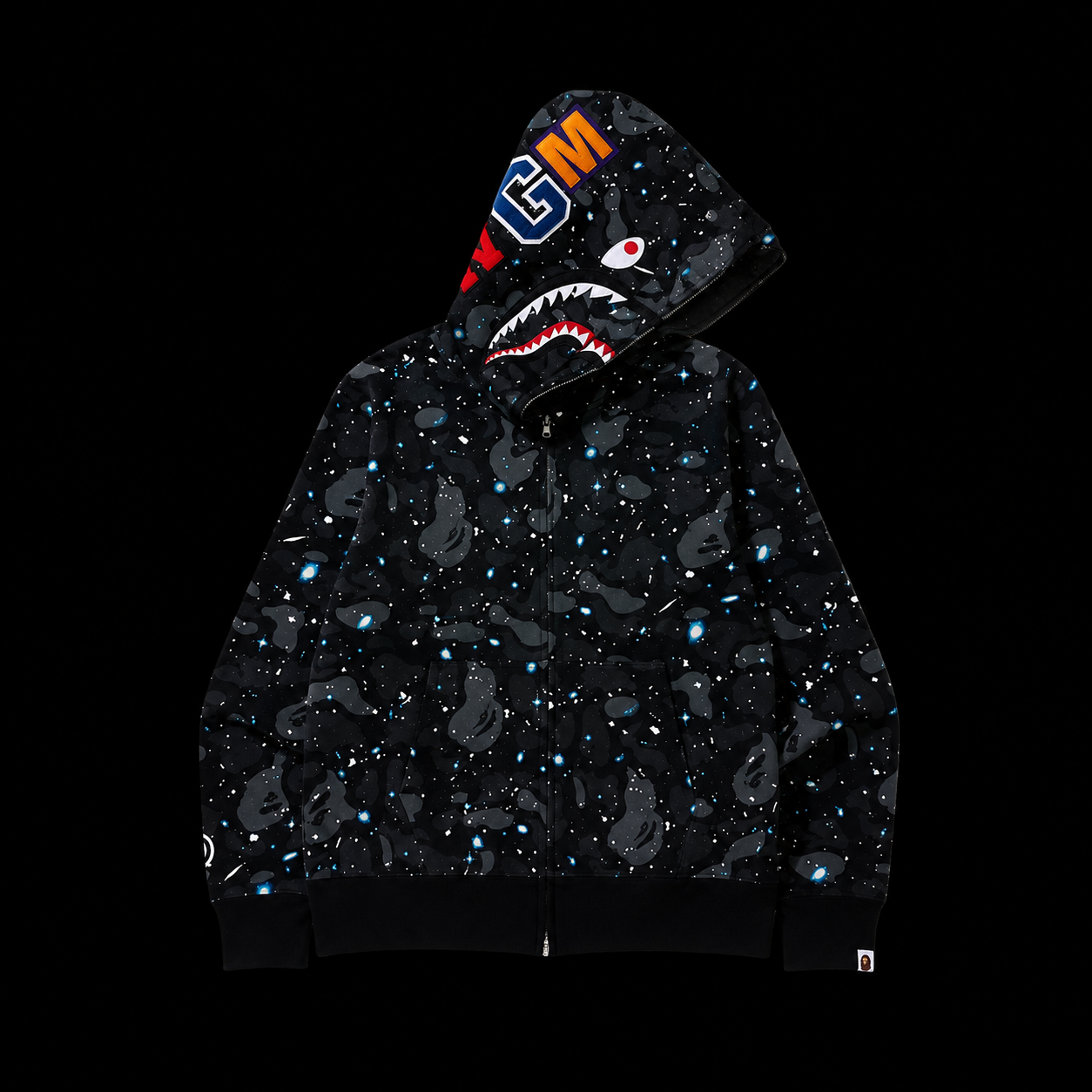 Bape zip up hoodie camo space