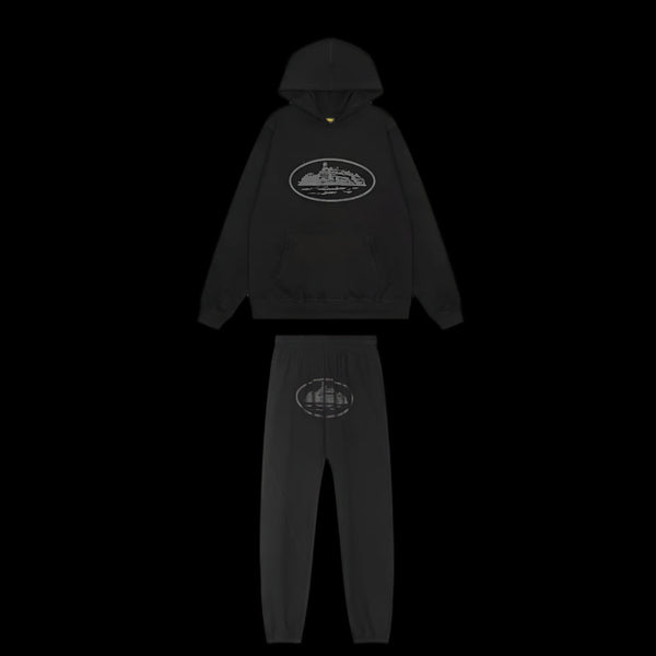 Corteiz Blackout Hoodie Set