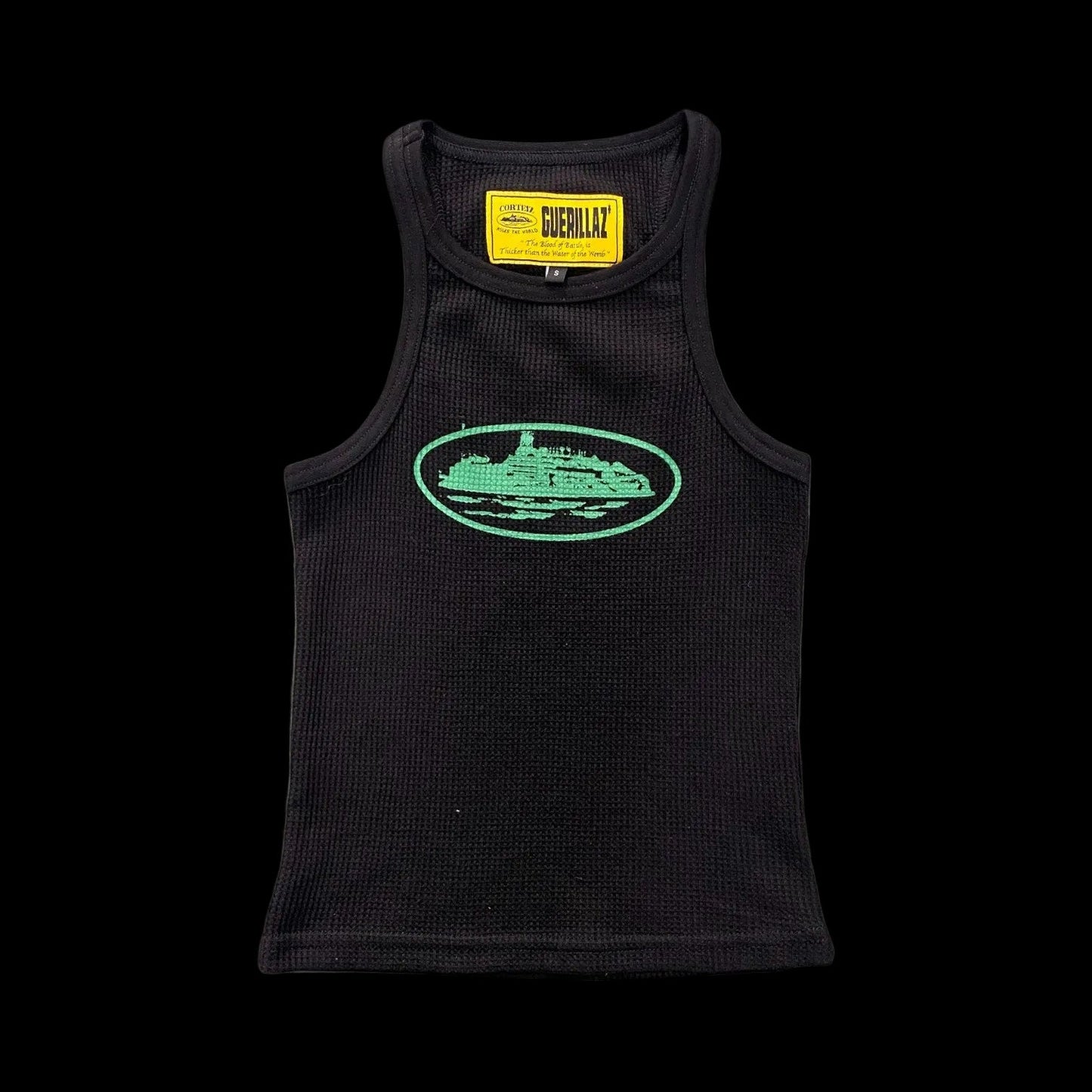 Corteiz Alcatraz Unisex Tank Top Black/Green